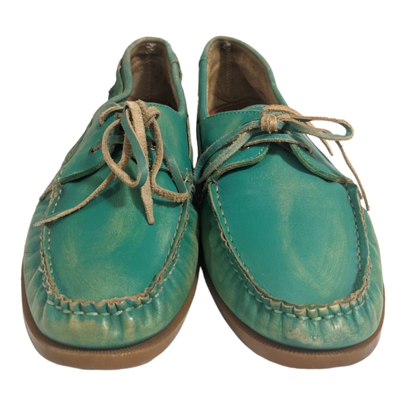 Bed Stu Blue Green Boat Shoe, 11 - Picture 5 of 9